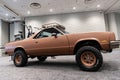 New York City, USA - March 27, 2024: Chevrolet El Camino vintage car at New York International Auto Show, side view Royalty Free Stock Photo