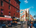 New York City, USA - March 19, 2017 : Little Italy is an Italian famous community in Manhattan