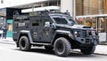 New York City, USA - November 11, 2023: Police emergency rescue vehicle NYPD Lenco BEARCAT G3 armored personnel carrier Royalty Free Stock Photo