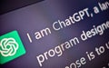 OpenAI ChatGPT artificial intelligence app renders a text prompt that describes itself as a language model