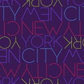 New York City, USA seamless pattern Royalty Free Stock Photo