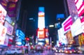 New york city,new york,usa,8-31-17:  time square at nigh with colorful lighting, -blured for background Royalty Free Stock Photo