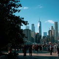 New York City, View from Brooklyn Royalty Free Stock Photo