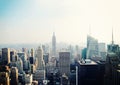 New York City view with Empire State building Royalty Free Stock Photo