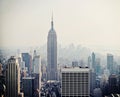 New York City view with Empire State building Royalty Free Stock Photo