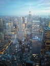 New York City view by night