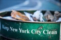 New York City waste disposal Royalty Free Stock Photo