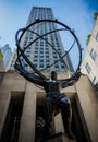 New York CityRockefeller Center With Atlas Statue