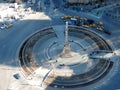 New York cityscape at Columbus Circle, NYC. Royalty Free Stock Photo