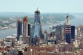 New York cityscape with construction of new skyscrapers Royalty Free Stock Photo