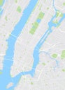 New York colored vector map