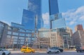 New York Columbus Circle Column monument winter