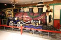 Lionel train at Macy`s Santaland at Herald Square in Manhattan Royalty Free Stock Photo