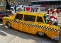 The Make it Bright light sculpture installation at 5th Avenue during Holiday Season in Manhattan Royalty Free Stock Photo