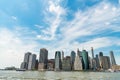 new york downtown architecture. modern skyscraper building in midtown. city skyscraper of manhattan. skyscraper skyline Royalty Free Stock Photo