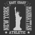 New york East Coast typography Manhattan