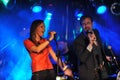 NEW YORK- FEBRUARY 27: Music group Inside Pocket performs on stage during Russian Rock Festival at Webster Hall