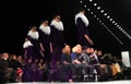 NEW YORK - FEBRUARY 10: A model walks the runway at the Ralph Rucci fashion show during Fall 2013