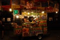 New York Food Cart at Night