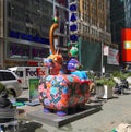 New York, Garment District: Dragon Horse Sculpture by Hung Yi