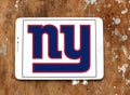 New York Giants american football team logo Royalty Free Stock Photo