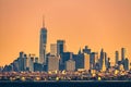 New York high rise skyline abd low rise Brooklyn borough