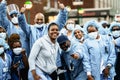 New York hospital healthcare workers. Frontline workers in America.