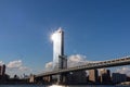 New York - Iconic Manhattan Bridge connecting New York City\'s urban landscape