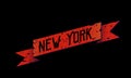 New York - Illustration Concept In Vintage Graphic Style