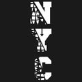 New York, the inscription on the T-shirt