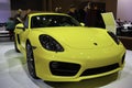 Porsche Cayman S showcased at the New York Auto Show Royalty Free Stock Photo