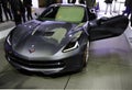 Corvette Stingray showcased at the New York Auto Show Royalty Free Stock Photo