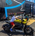 Harley Davidson debuts its all-electric LiveWire bike at the 2019 New York E-Prix FIA Formula E World Championship
