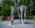 Jean-Marie Appriou `The Horses` sculpture at the entrance to Central Park in Manhattan Royalty Free Stock Photo