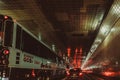 Lincoln tunnel traffic, New York city Royalty Free Stock Photo