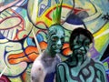 NEW YORK - JULY 26: Nude models, artists take to New York City streets and art galleries during first official Body Painting Event