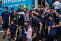 Winning team Envision Virgin Racing and Nick Cassidy NZL celebrate victory during trophy presentation after 2021 NYC E-Prix