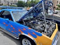 NEW YORK - JUNE 18, 2022: Antique car show at the 40th Annual Mermaid Parade at Coney Island