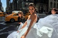 NEW YORK - June 13: Model Kalyn Hemphill and stylists crew