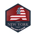 new york label. Vector illustration decorative design