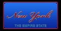 New York License Plate illustration