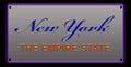 New York License Plate illustration