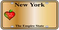 New York Empire State Plate