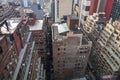 New York, Manhattan. Aerial view of skyscrapers, high angle view