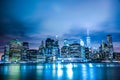 New York Manhattan night view Royalty Free Stock Photo