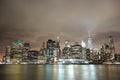 New York Manhattan night view Royalty Free Stock Photo