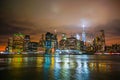 New York Manhattan night view Royalty Free Stock Photo