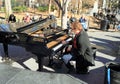 New York, Manhattan: Piano Player in Washington Square Park