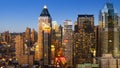 New York Manhattan sunset Royalty Free Stock Photo