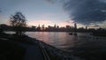 New York - Manhattan sunset view from Long Island City Royalty Free Stock Photo